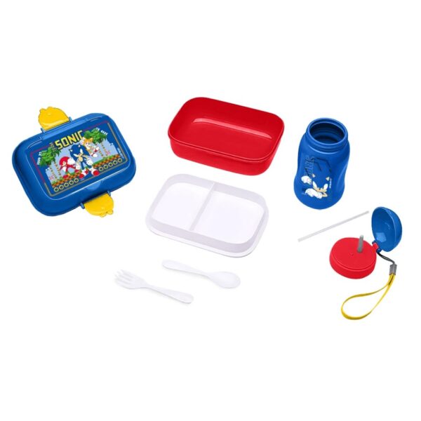 Kit Lanche Sonic Garrafa Plástica + Marmita LEO E LEO - UND