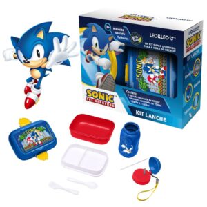 Kit Lanche Sonic Garrafa Plástica + Marmita LEO E LEO - UND