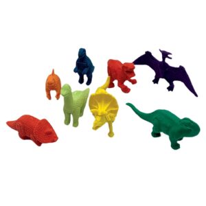 Mini Borracha 3D Dino 4 Und LEO E LEO - BLISTER