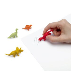 Mini Borracha 3D Dino 4 Und LEO E LEO - BLISTER