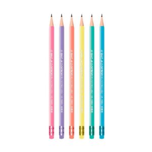 Lápis Hb c/ Borracha Perolado Pastel - LEO E LEO - 12 UND