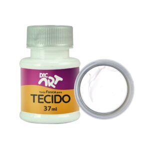 Tinta Fosca Para Tecido 37 ml BRANCO DAC ART - UND