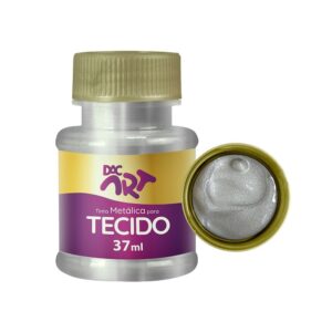 Tinta Metalica Para Tecido 37 ml PRATA DAC ART - UND