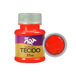 Tinta Fosca Para Tecido 37 ml VERMELHO VIVO DAC ART - UND