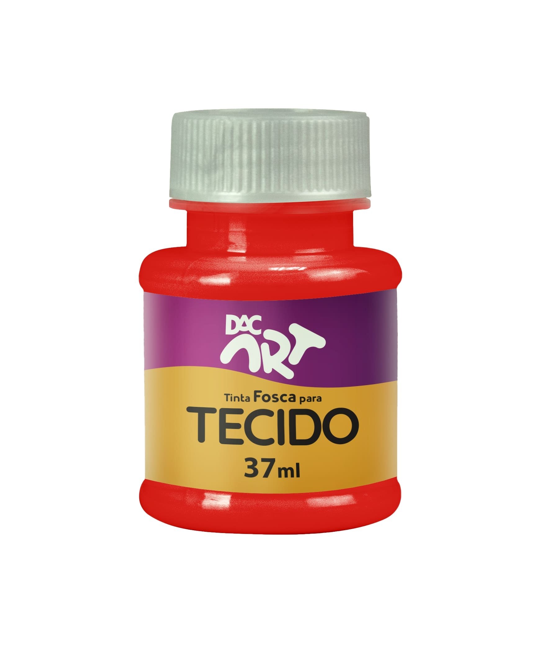 Tinta Fosca Para Tecido 37 ml VERMELHO TOMATE DAC ART - UND