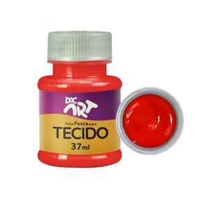 Tinta Fosca Para Tecido 37 ml VERMELHO ESCARLA DAC ART - UND