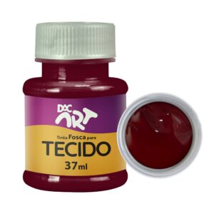 Tinta Fosca Para Tecido 37 ml VINHO DAC ART - UND