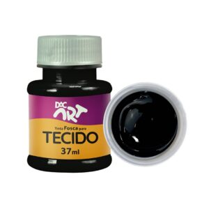 Tinta Fosca Para Tecido 37 ml PRETO DAC ART - UND