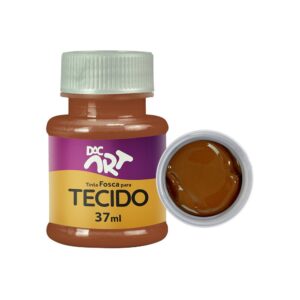 Tinta Fosca Para Tecido 37 ml MARROM DAC ART - UND