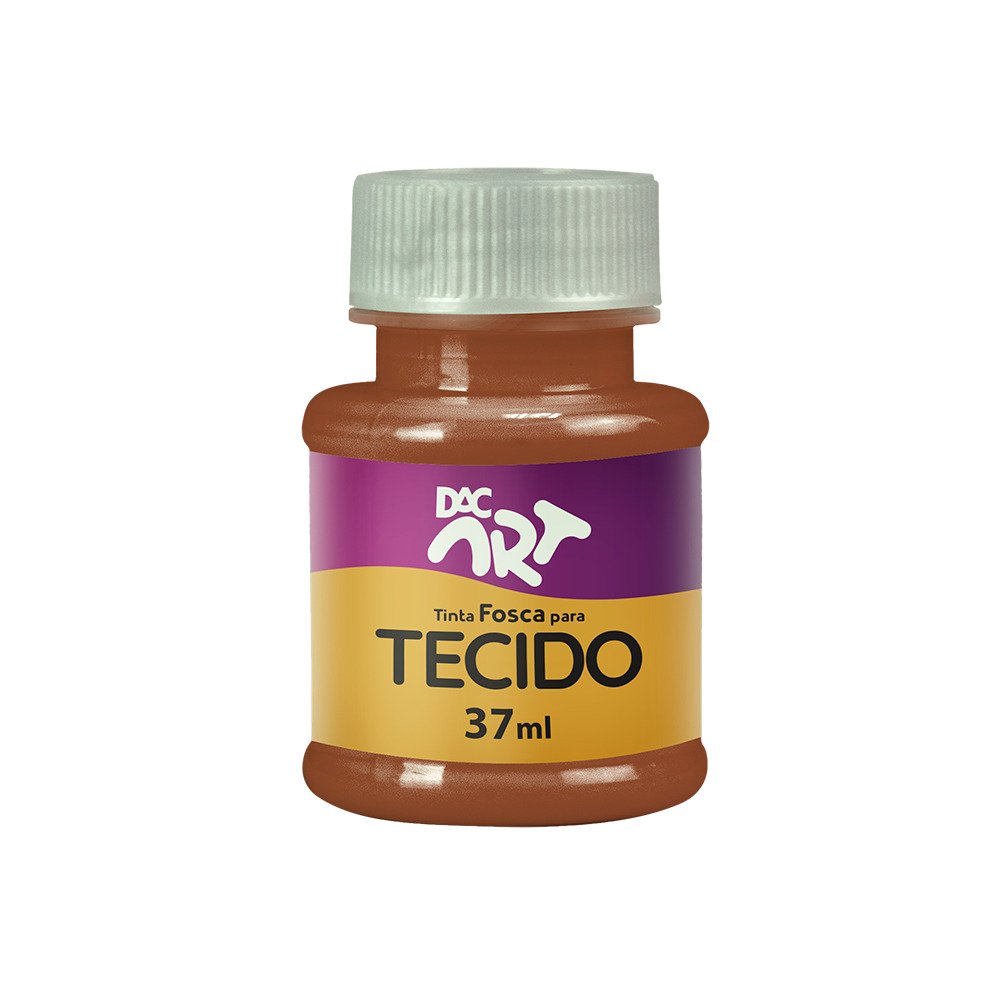 Tinta Fosca Para Tecido 37 ml MARROM DAC ART - UND