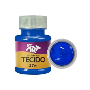 Tinta Fosca Para Tecido 37 ml AZUL TURQUESA DAC ART - UND