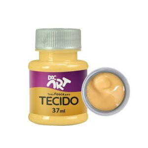 Tinta Fosca Para Tecido 37 ml AMARELO PÊSSEGO DAC ART - UND