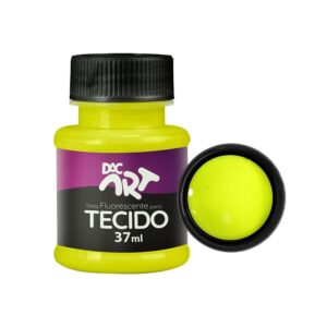 Tinta Fluorescente Para Tecido 37 ml AMARELO LIMÃO DAC ART - UND