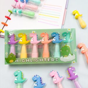 Marca Texto Dinossauro Cute - Kit 6 Und