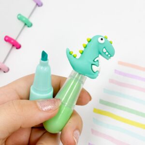 Marca Texto Dinossauro Cute - Kit 6 Und