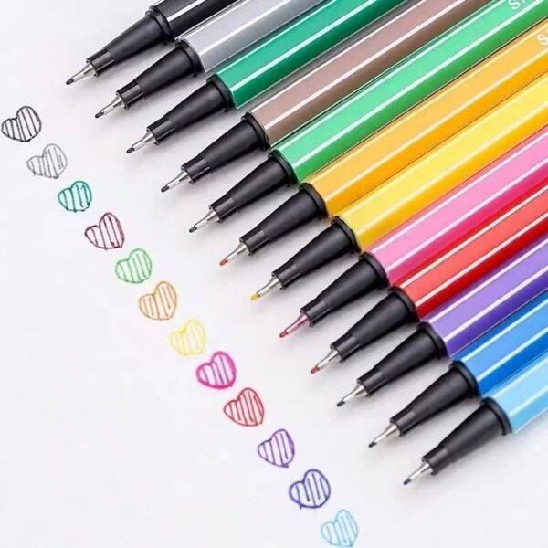 Caneta Fine Line Color 6 Cores - BLISTER