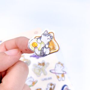 Cartela de Adesivos 3D gatinhos - BLISTER
