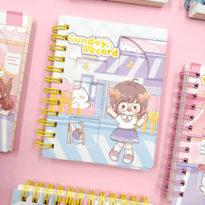 Mini Caderno Espiral Menininhas Sunday Record 70 fls 8,7x11,7cm - IMPORTADO - UND