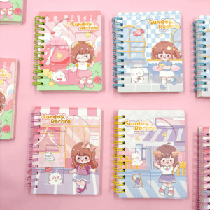 Mini Caderno Espiral Menininhas Sunday Record 70 fls 8,7x11,7cm - IMPORTADO - UND
