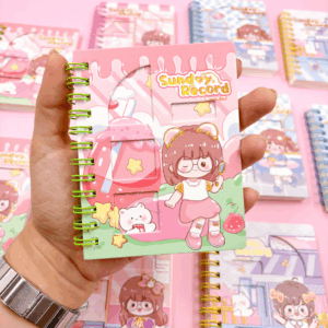 Mini Caderno Espiral Menininhas Sunday Record 70 fls 8,7x11,7cm - IMPORTADO - UND