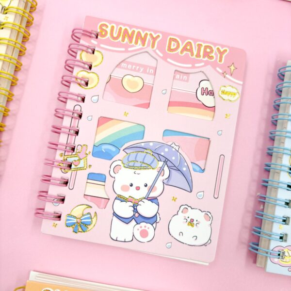 Caderninho Fofo Aramado Sunny Dairy
