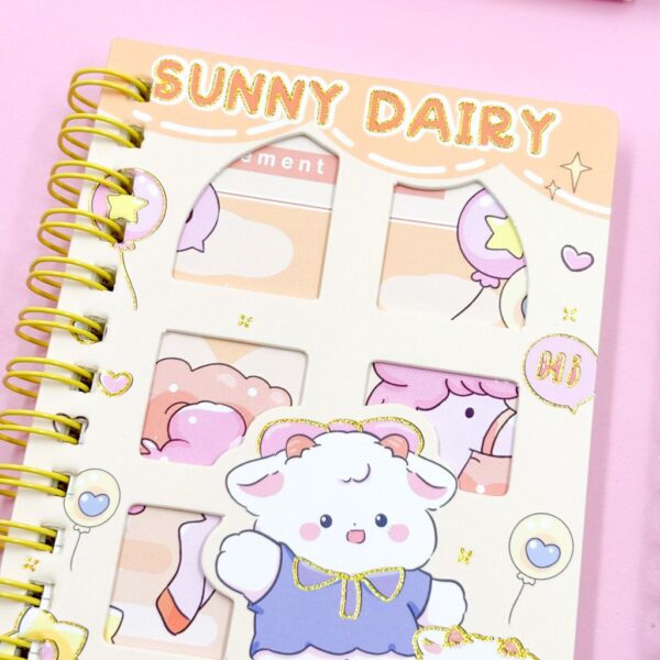 Caderninho Fofo Aramado Sunny Dairy
