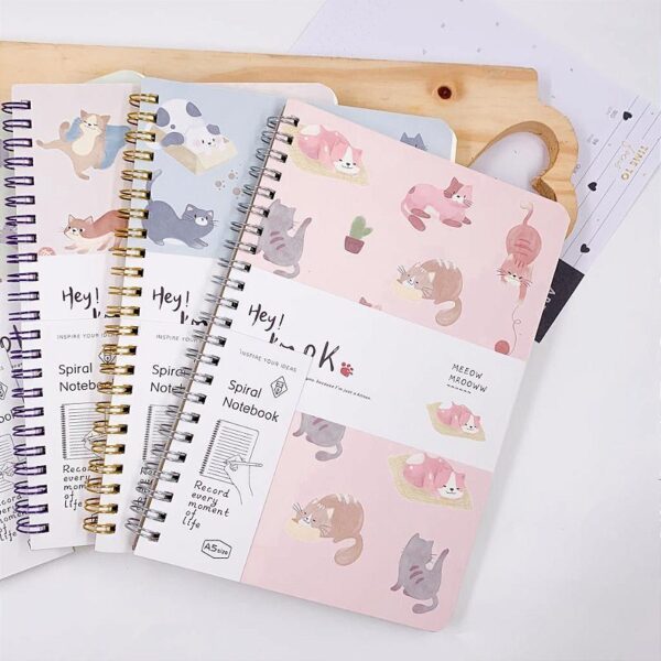 Caderno Fofo Pautado Gatinhos Divertidos