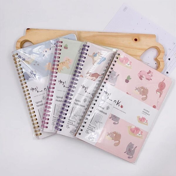 Caderno Fofo Pautado Gatinhos Divertidos