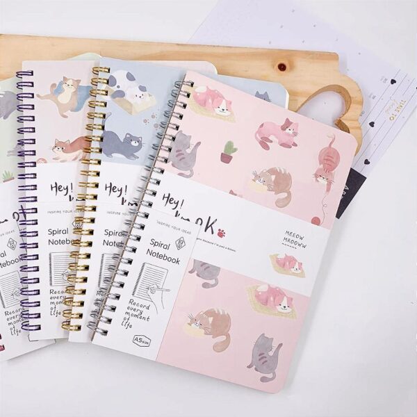 Caderno Fofo Pautado Gatinhos Divertidos