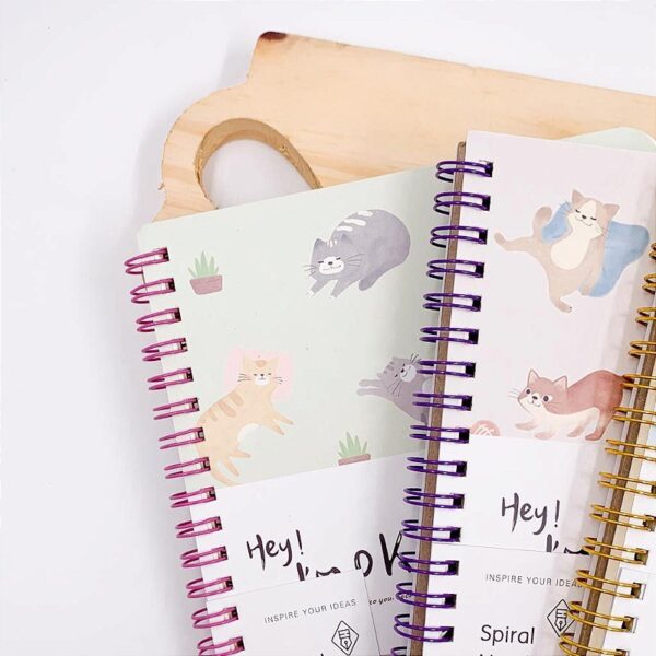 Caderno Fofo Pautado Gatinhos Divertidos
