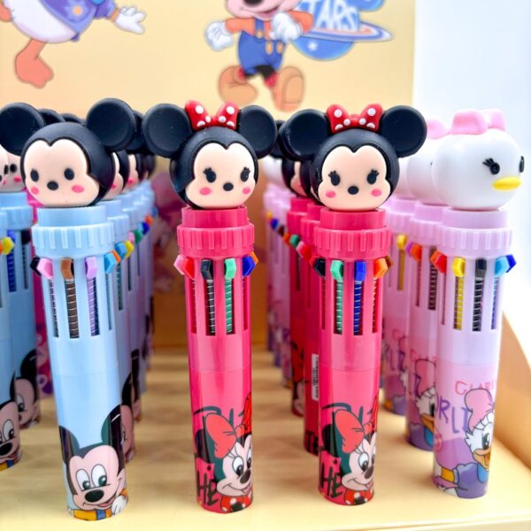 Caneta 10 Cores Disney
