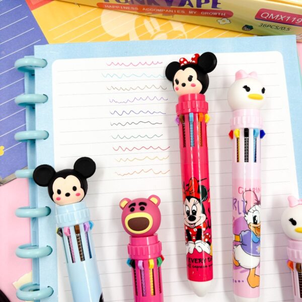 Caneta 10 Cores Disney