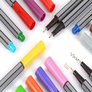 Caneta Fine Line Corpo Cinza - Blister 6 Cores