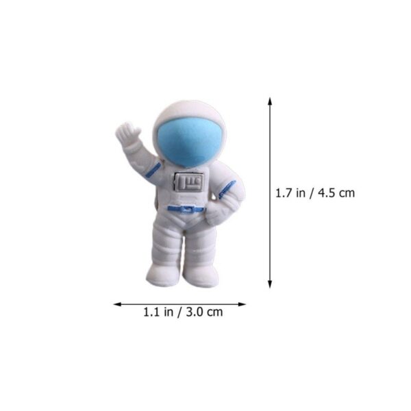 Borracha 3D Astronauta - Kit 4 Und