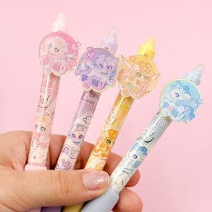 Caneta Apagável Premium My Lovely Pony Holográfica - Cx 4 Und