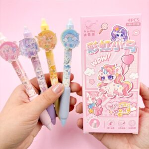Caneta Apagável Premium My Lovely Pony Holográfica - Cx 4 Und
