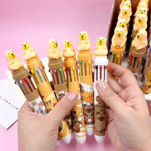 Caneta 10 Cores Capivara Capy