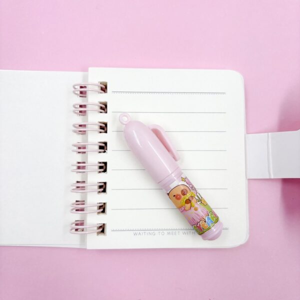 Kit Mini Caderno + Caneta Capivara Color