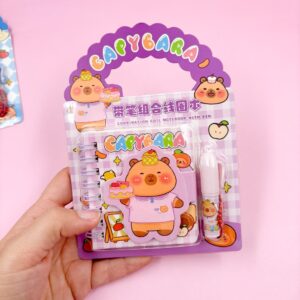 Kit Mini Caderno + Caneta Capivara Color