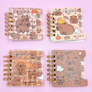Mini Caderno Aramado c/ Divisória Capivara Capy PP
