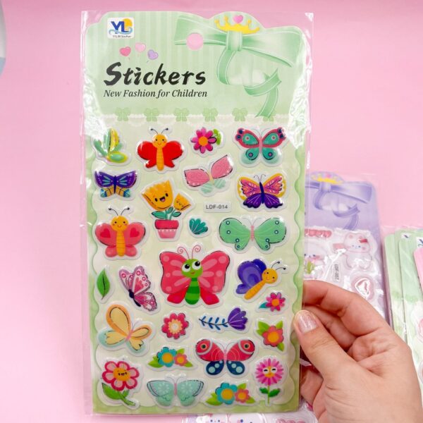 Cartela de Adesivos 3D Estampas Diversas G
