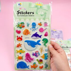 Cartela de Adesivos 3D Estampas Diversas G