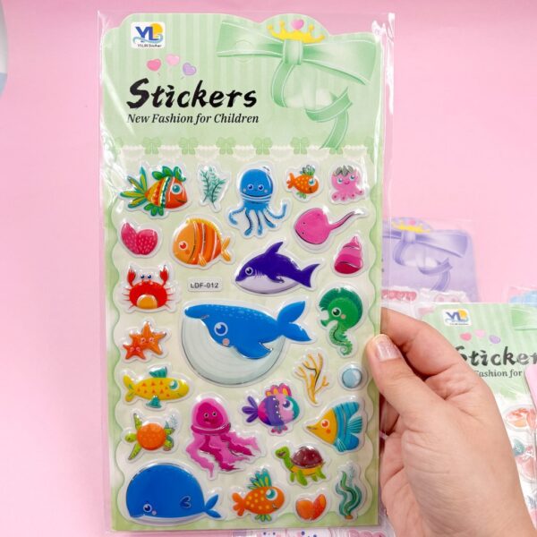 Cartela de Adesivos 3D Estampas Diversas G