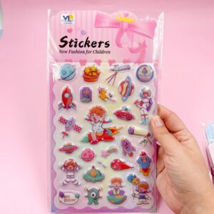 Cartela de Adesivos 3D Estampas Diversas G