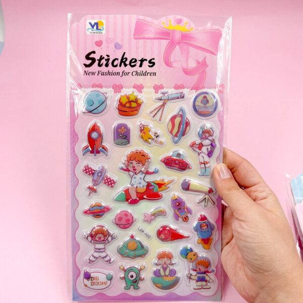 Cartela de Adesivos 3D Estampas Diversas G