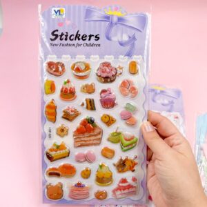 Cartela de Adesivos 3D Estampas Diversas G