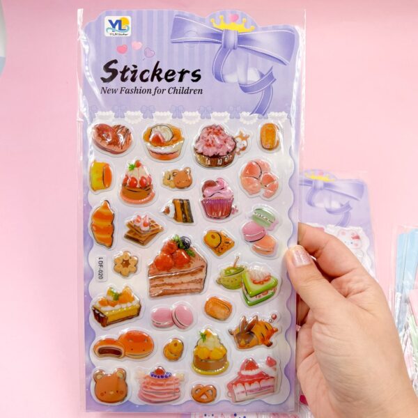 Cartela de Adesivos 3D Estampas Diversas G