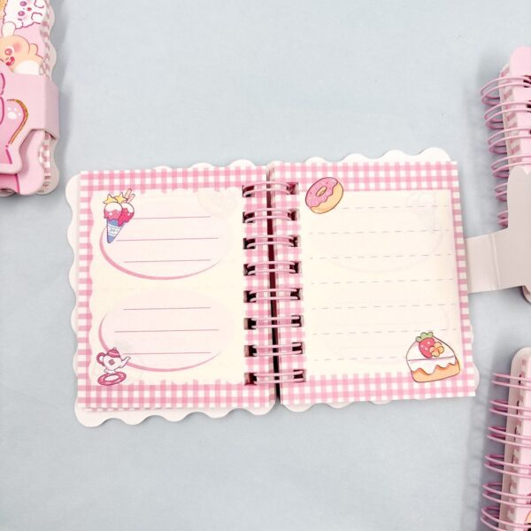 Mini Caderno Aramado Bichinhos Happy c/ Fechamento PP