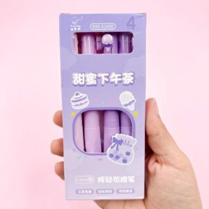 Caneta Apagável Premium Docinhos Lilás- Cx 4 Und