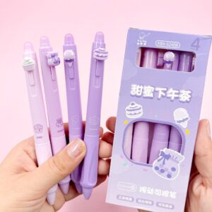 Caneta Apagável Premium Docinhos Lilás- Cx 4 Und